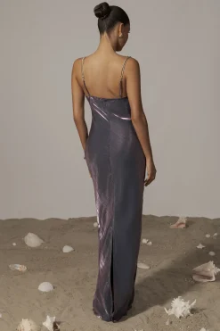 JLUXLABEL Purple Iridescent Visions Of You Dress
