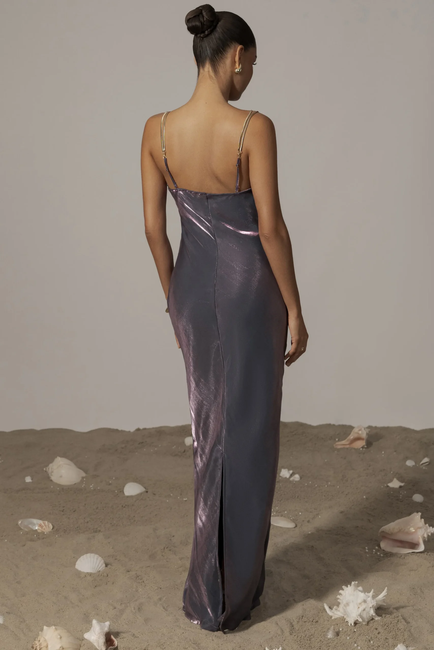 JLUXLABEL Purple Iridescent Visions Of You Dress