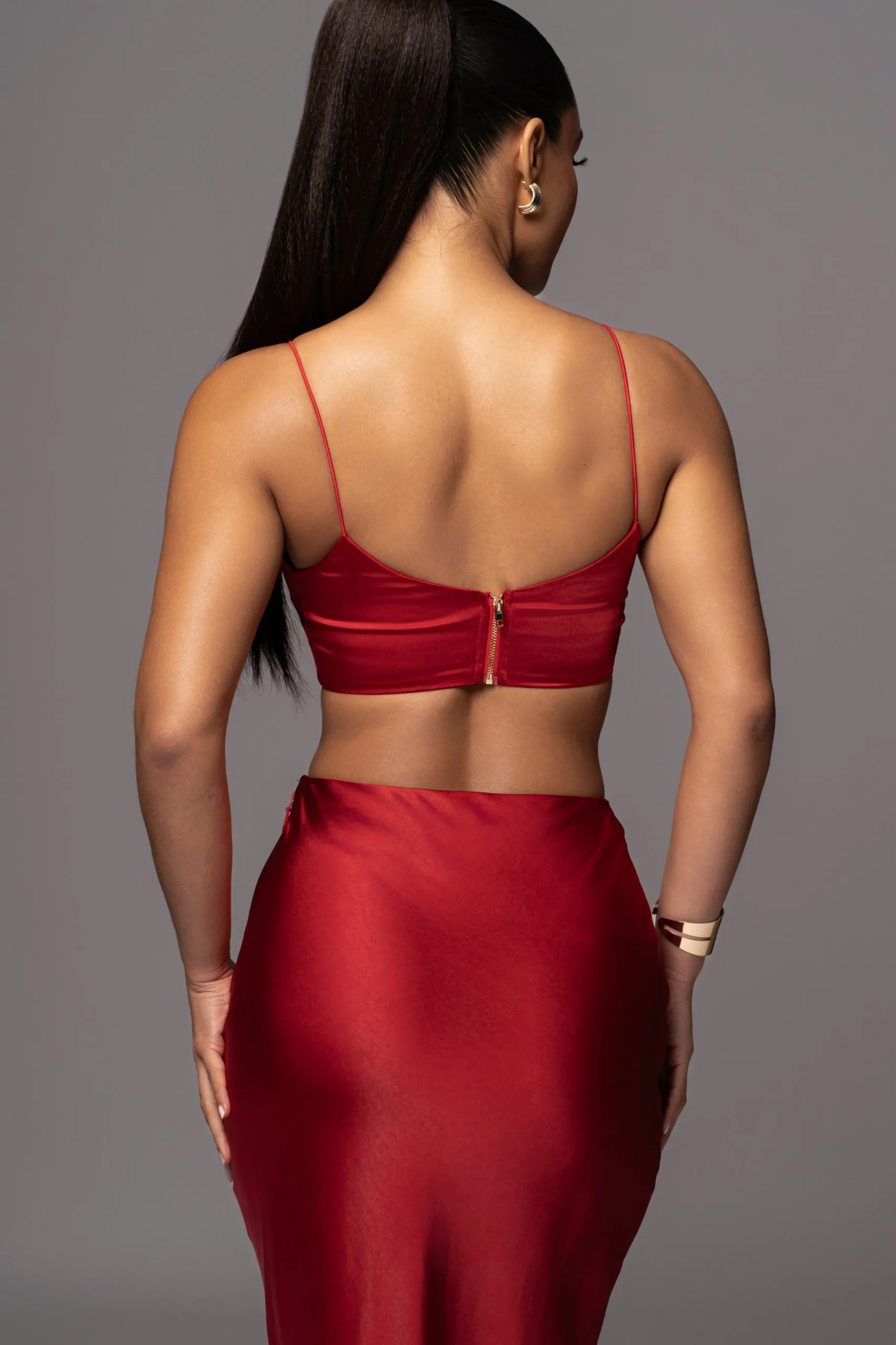 JLUXLABEL Red Isella 2-Piece Skirt Set