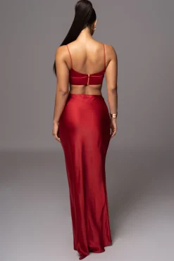 JLUXLABEL Red Isella 2-Piece Skirt Set