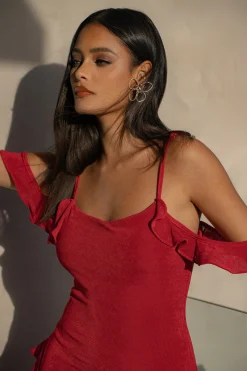 JLUXLABEL Red Maude Maxi Dress