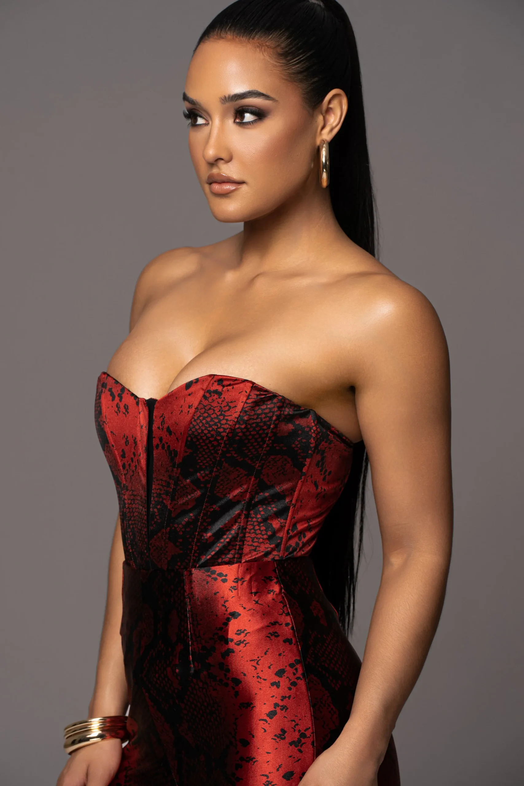 JLUXLABEL Red Stay the Night Corset