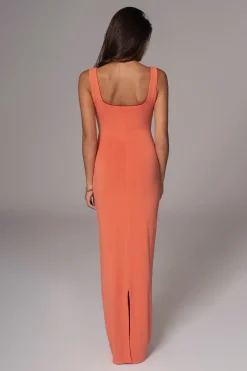 JLUXLABEL Red/Orange Keidi Reversible Maxi Dress