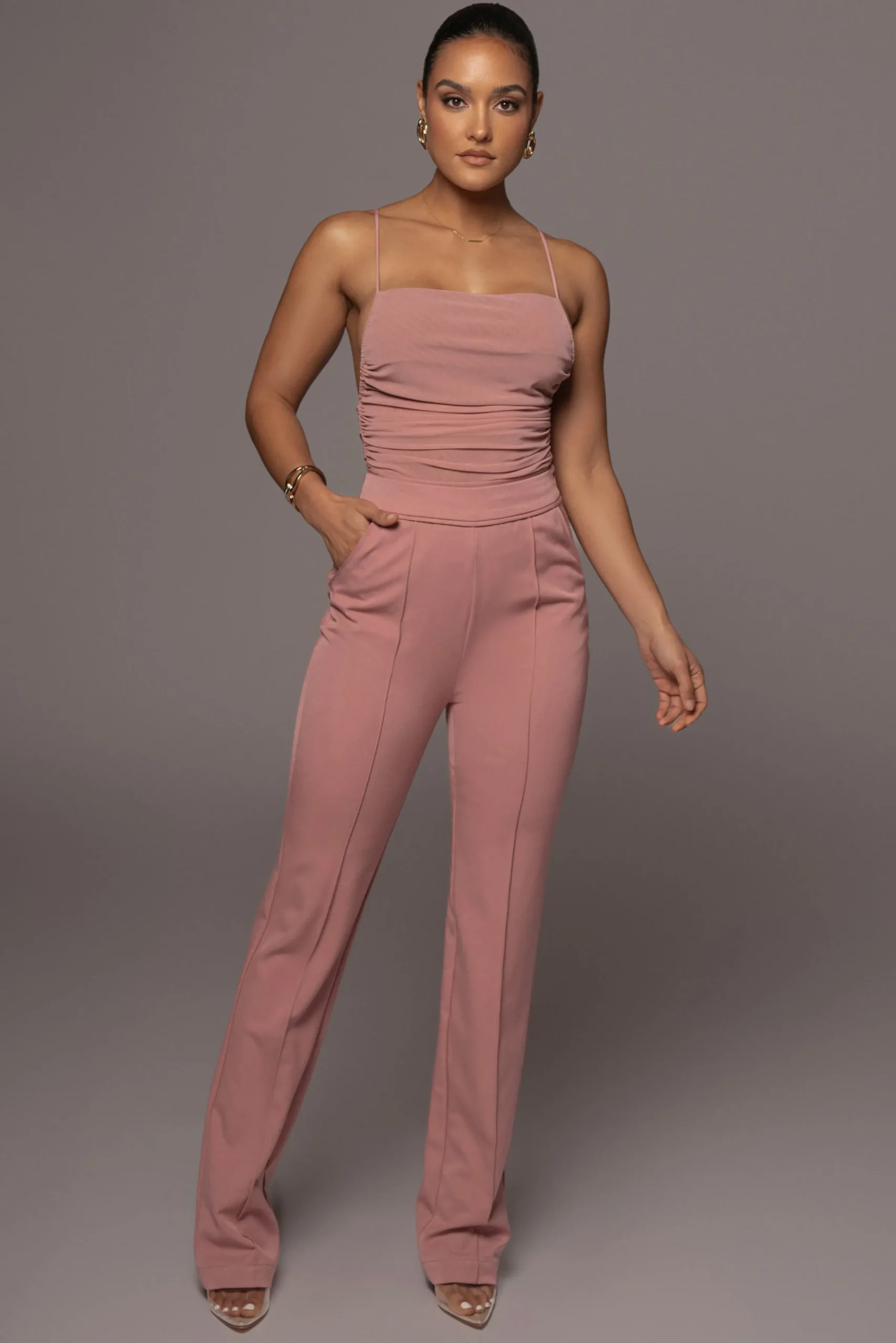 JLUXLABEL Rose Destrie Ruched Bodysuit