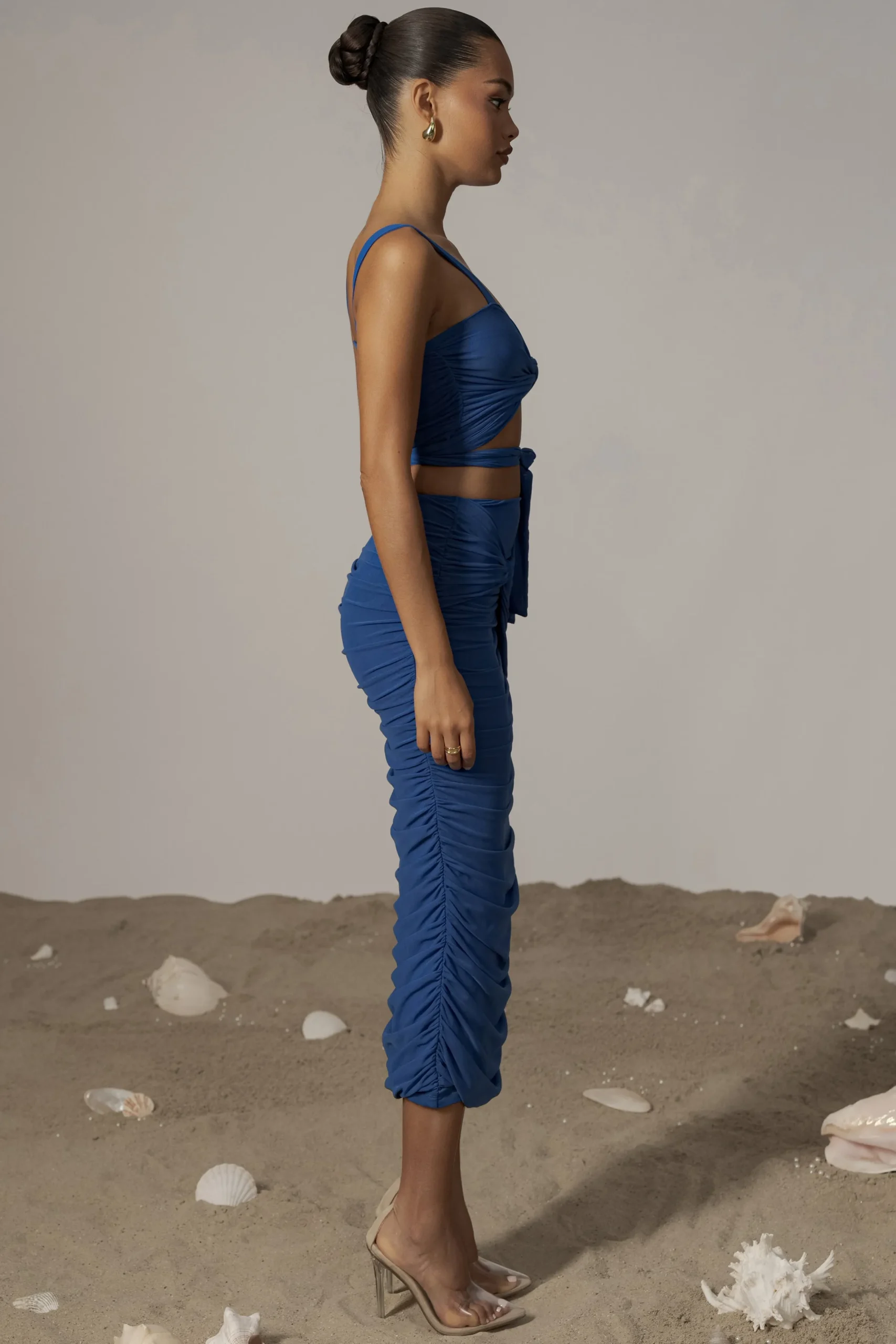 JLUXLABEL Royal Blue Extend Your Stay Skirt Set
