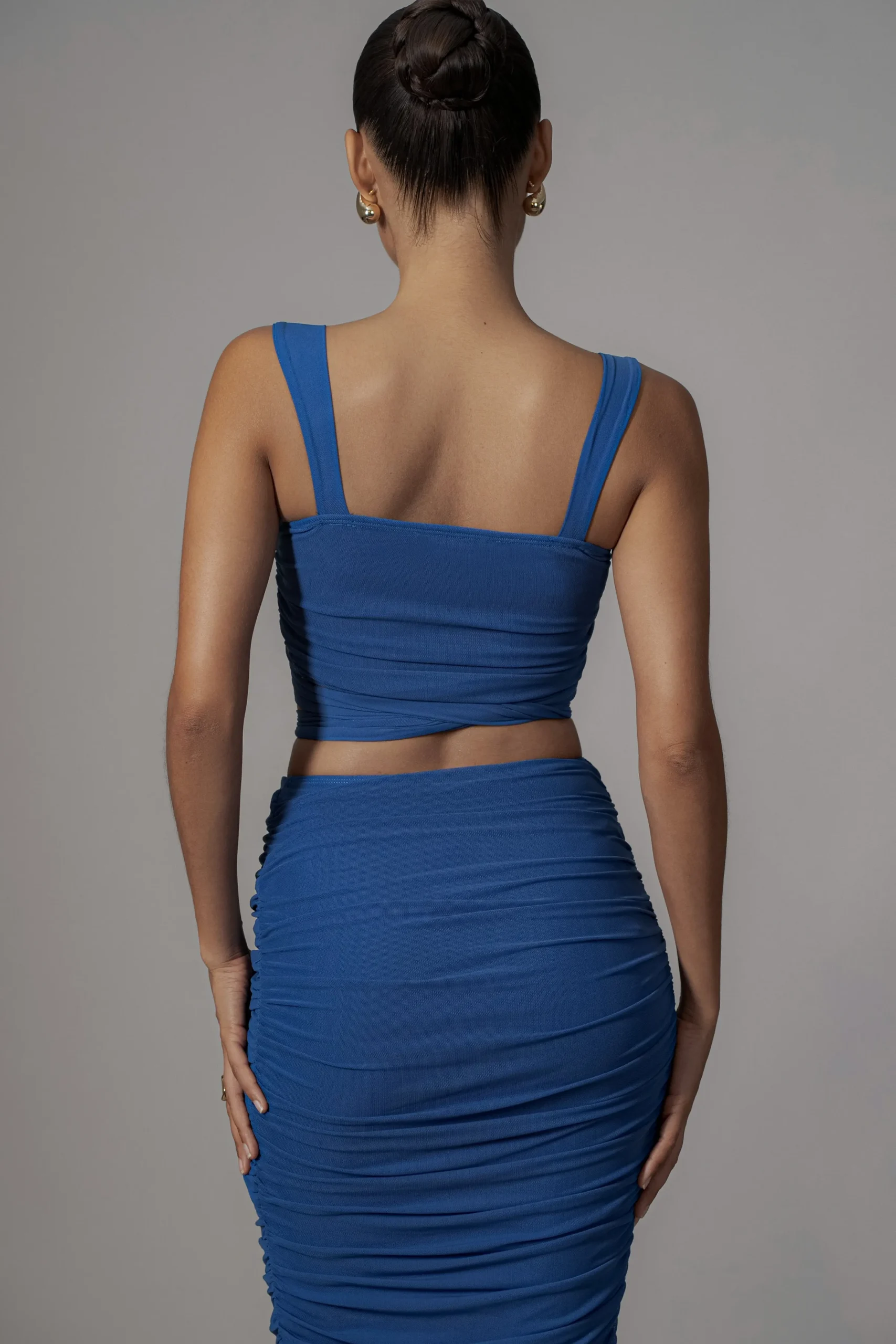 JLUXLABEL Royal Blue Extend Your Stay Skirt Set