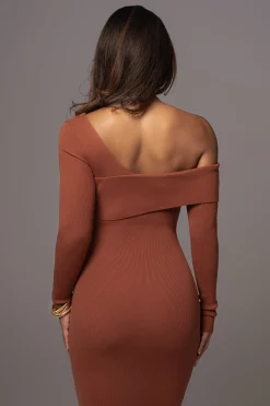 JLUXLABEL Rust Harper Knit Maxi Dress