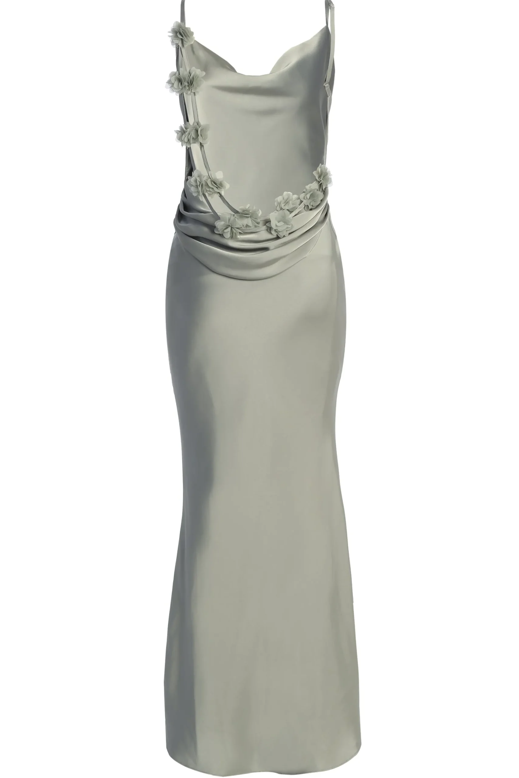 JLUXLABEL Sage Down The Aisle Satin Gown