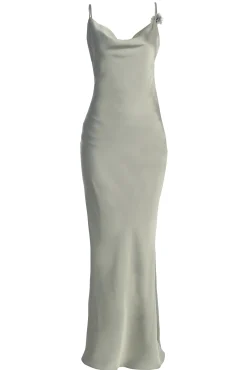 JLUXLABEL Sage Down The Aisle Satin Gown