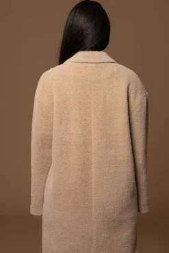 JLUXLABEL Sand Chelsie Longline Coat