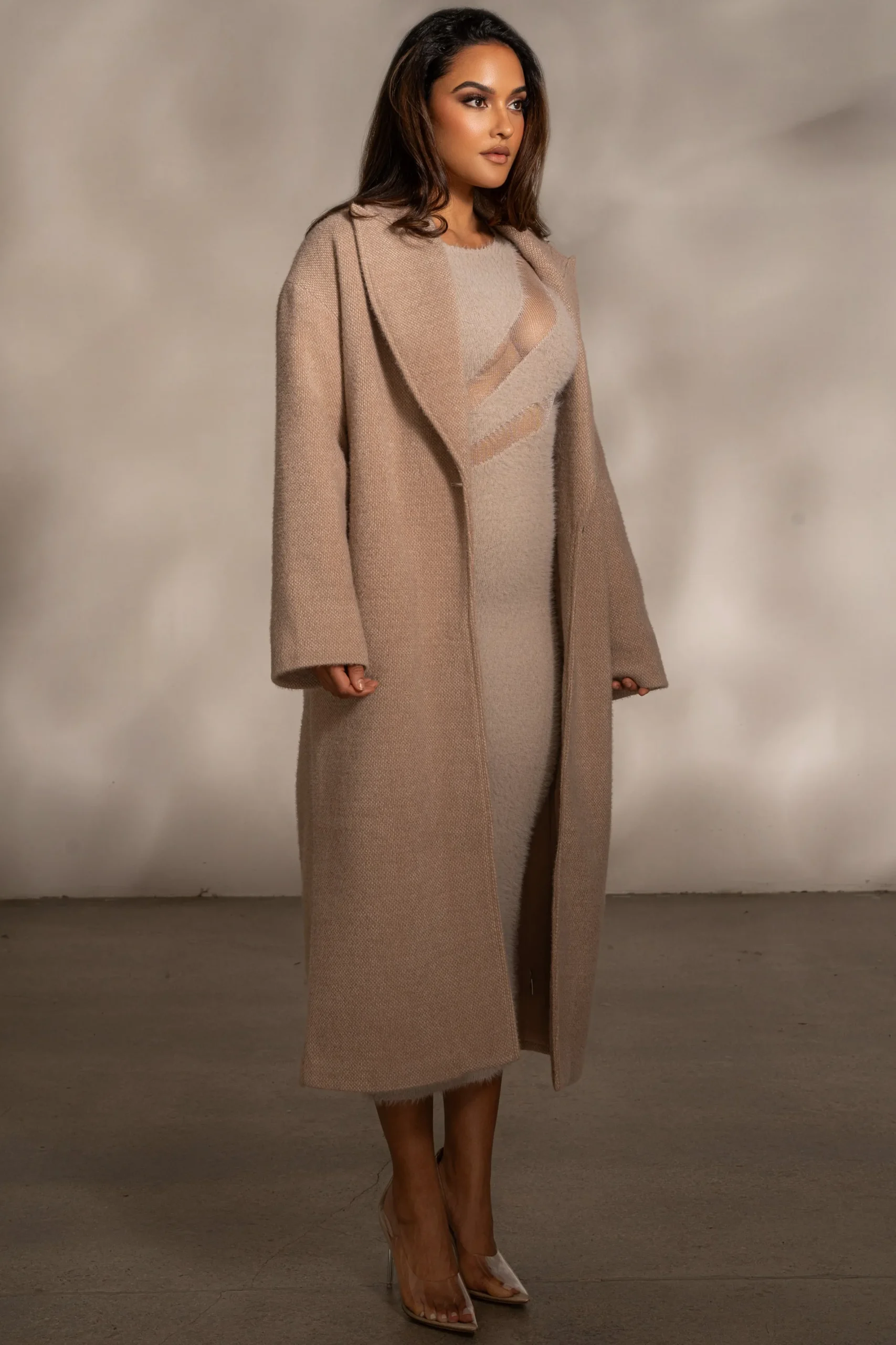 JLUXLABEL Sand Dion Oversized Coat