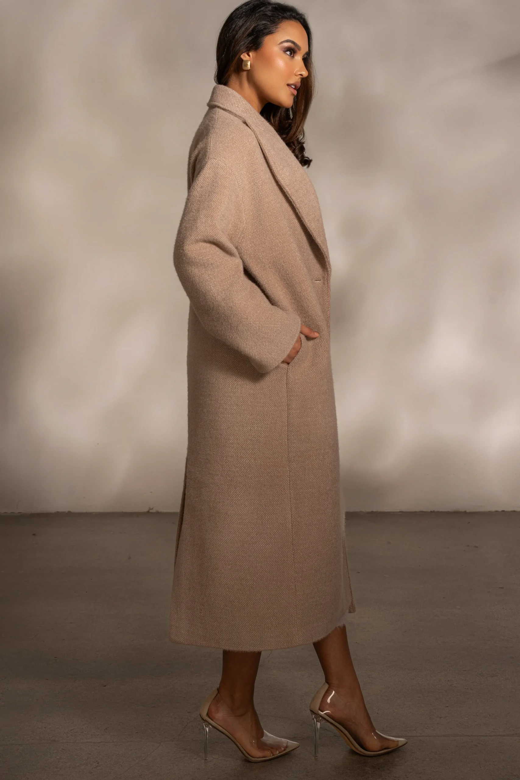 JLUXLABEL Sand Dion Oversized Coat