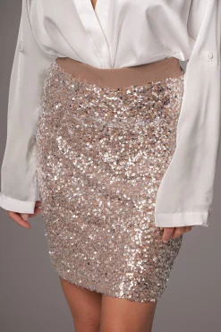 JLUXLABEL Sequin Milestone Skirt