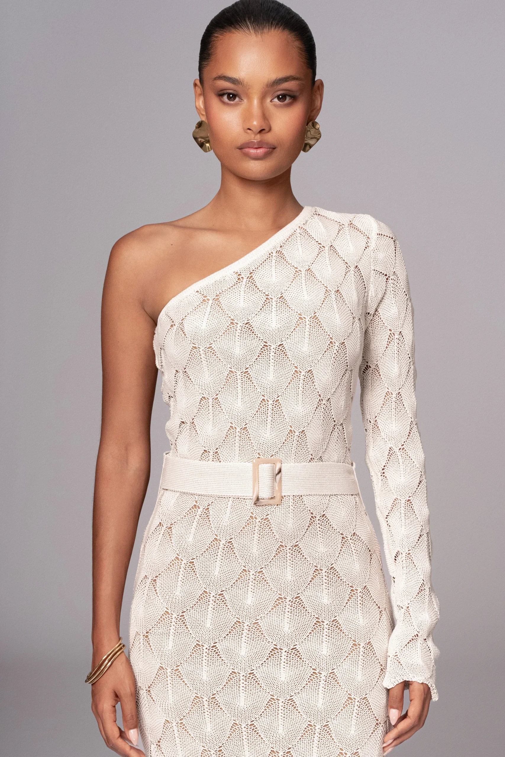 JLUXLABEL Stone La Costa One Shoulder Dress