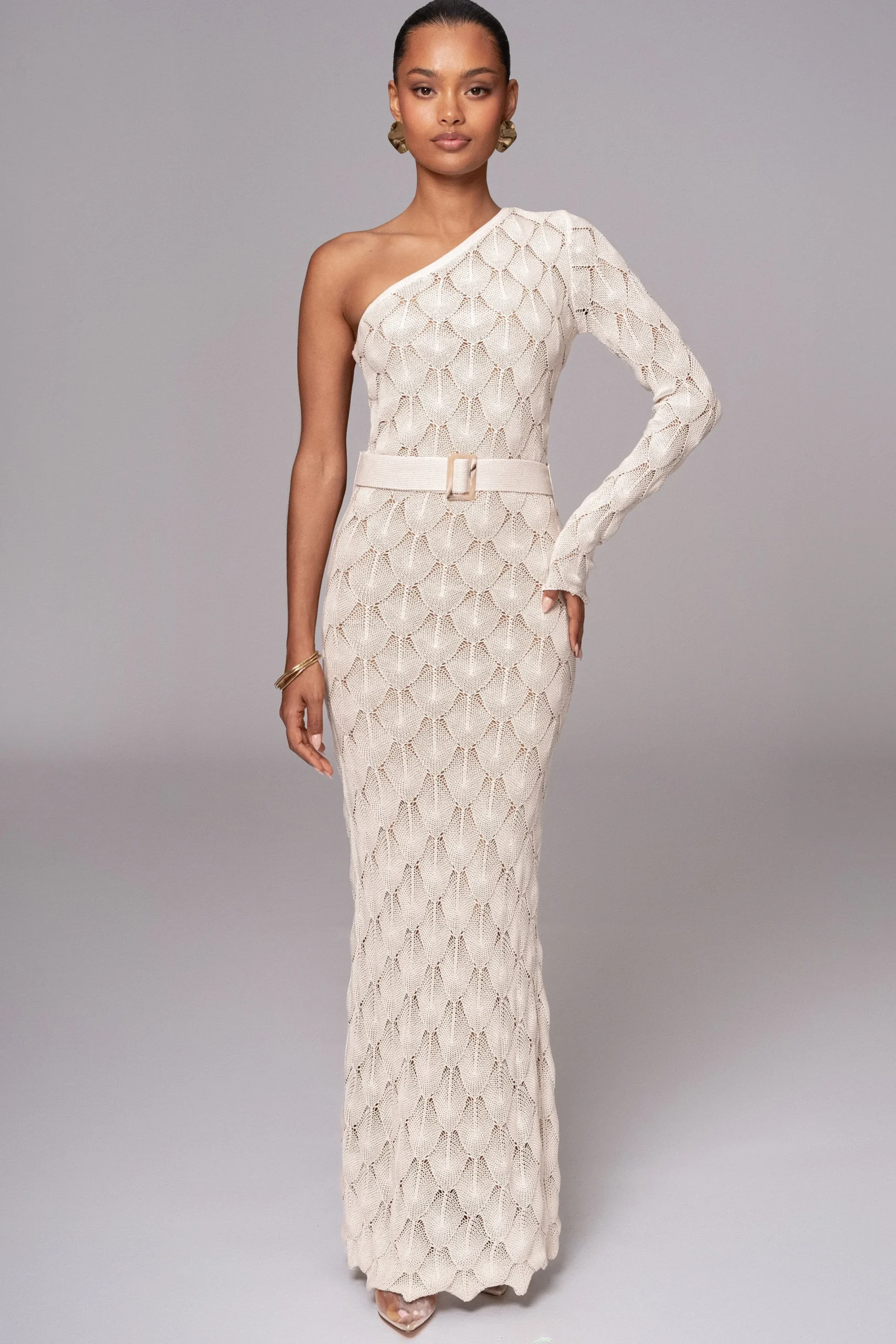 JLUXLABEL Stone La Costa One Shoulder Dress