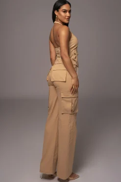 JLUXLABEL Tan Aeris Pant Set