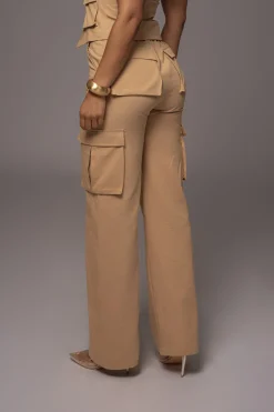 JLUXLABEL Tan Aeris Pant Set