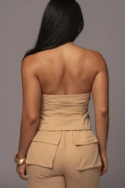 JLUXLABEL Tan Aeris Pant Set