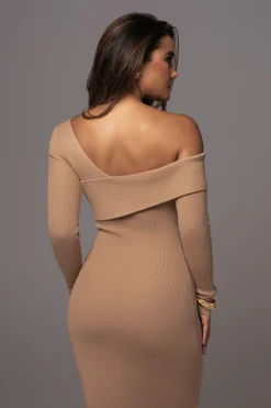 JLUXLABEL Tan Harper Knit Maxi Dress