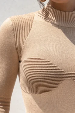JLUXLABEL Tan Love Signs Bodysuit