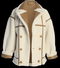 JLUXLABEL Tan Never Settle Reversible Teddy Jacket