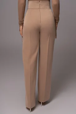 JLUXLABEL Tan Novena Woven Pants