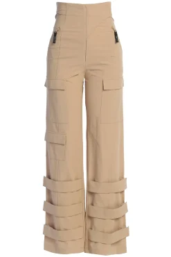 JLUXLABEL Tan Nyah Nylon Utility Pants