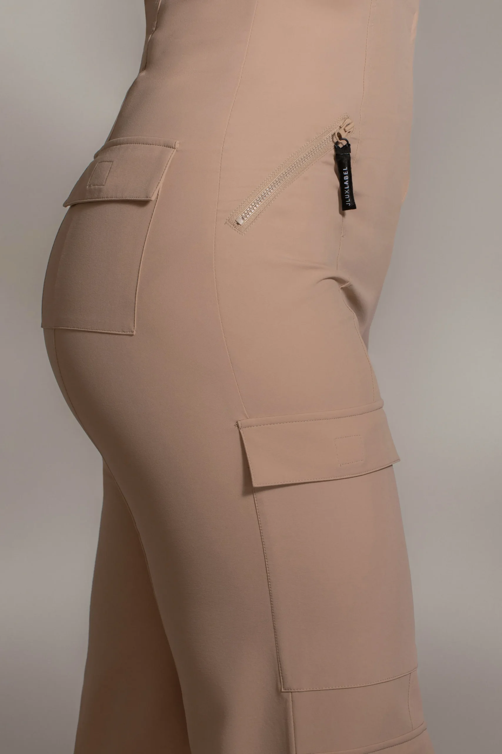 JLUXLABEL Tan Nyah Nylon Utility Pants