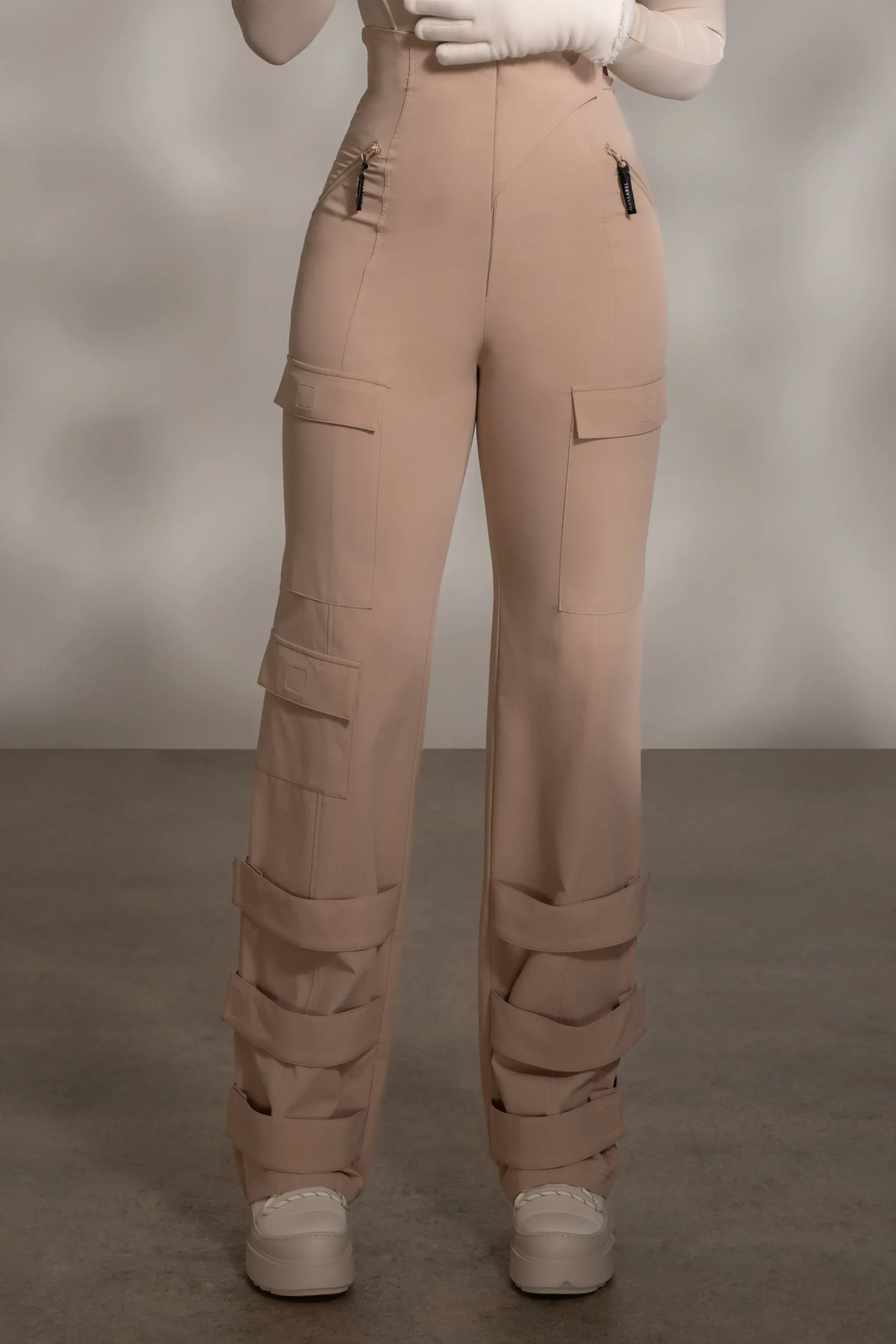 JLUXLABEL Tan Nyah Nylon Utility Pants