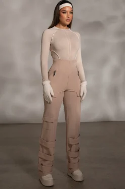 JLUXLABEL Tan Nyah Nylon Utility Pants