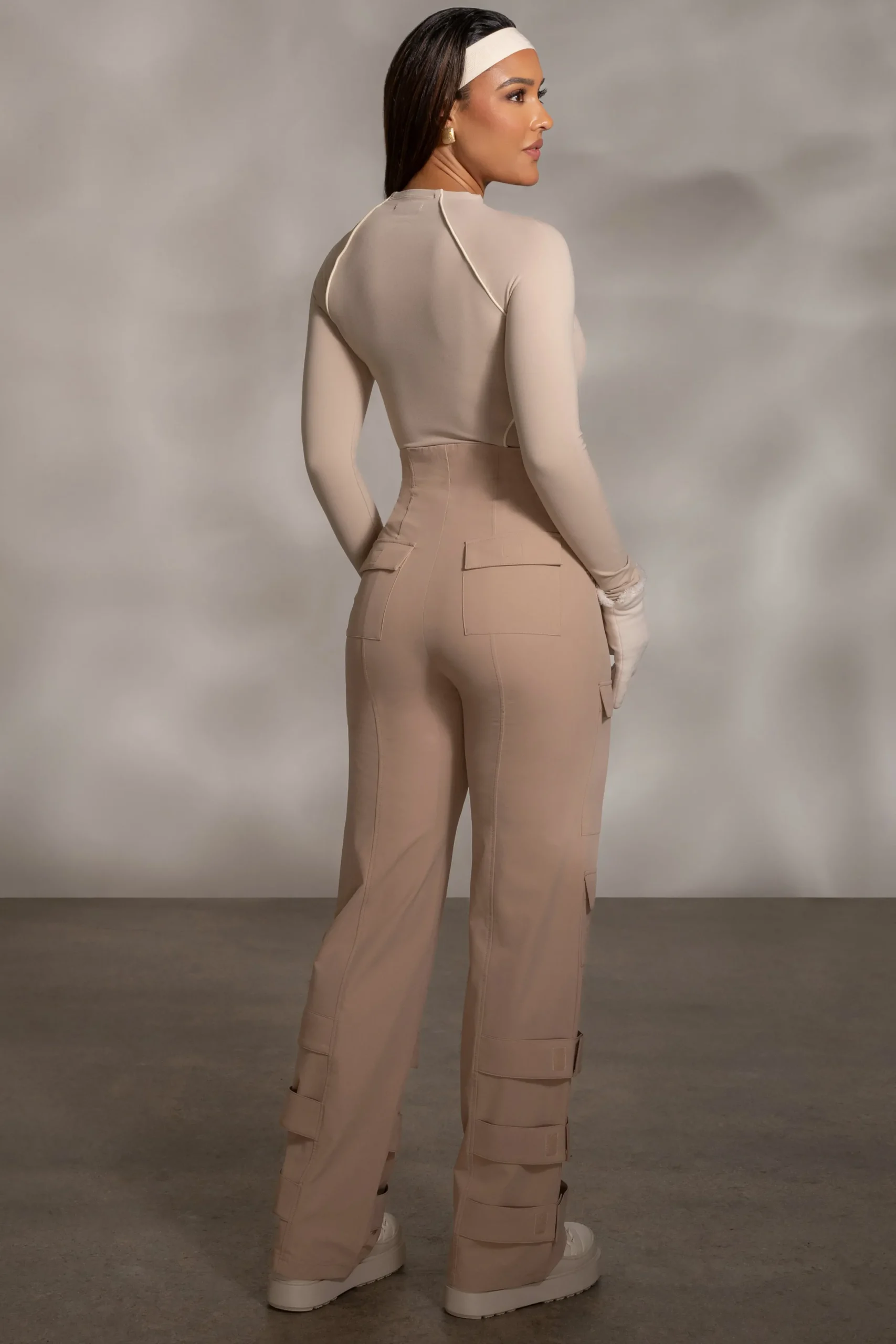 JLUXLABEL Tan Nyah Nylon Utility Pants