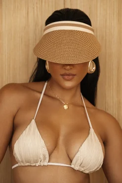 JLUXLABEL Tan Sunny Skies Visor