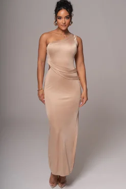 JLUXLABEL Tan Surrey Maxi Dress