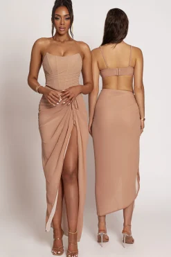 JLUXLABEL Tan Uncharted Waters Sarong