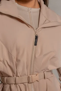 JLUXLABEL Tan Willow Belted Jacket
