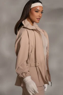 JLUXLABEL Tan Willow Belted Jacket