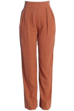 JLUXLABEL Terra Cotta Villa Views Linen Trousers