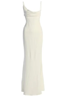 JLUXLABEL White Adventure Awaits Linen Maxi Dress