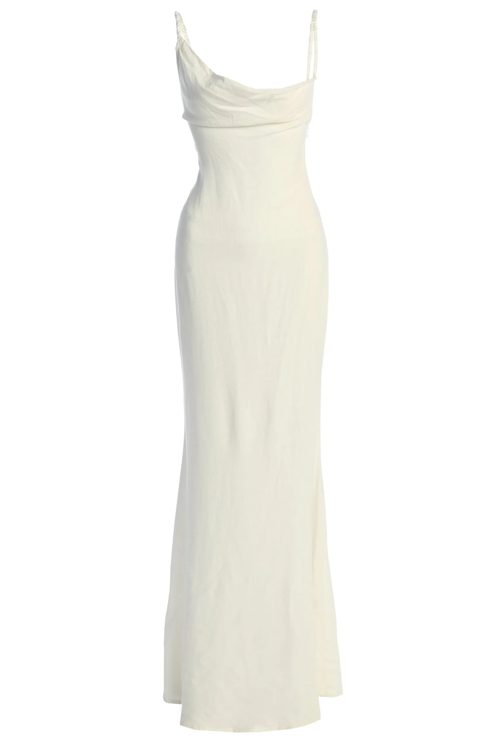JLUXLABEL White Adventure Awaits Linen Maxi Dress