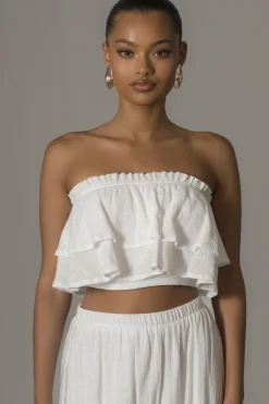 JLUXLABEL White By The Sea Skirt Set