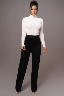 JLUXLABEL White Carli Turtle Neck Top