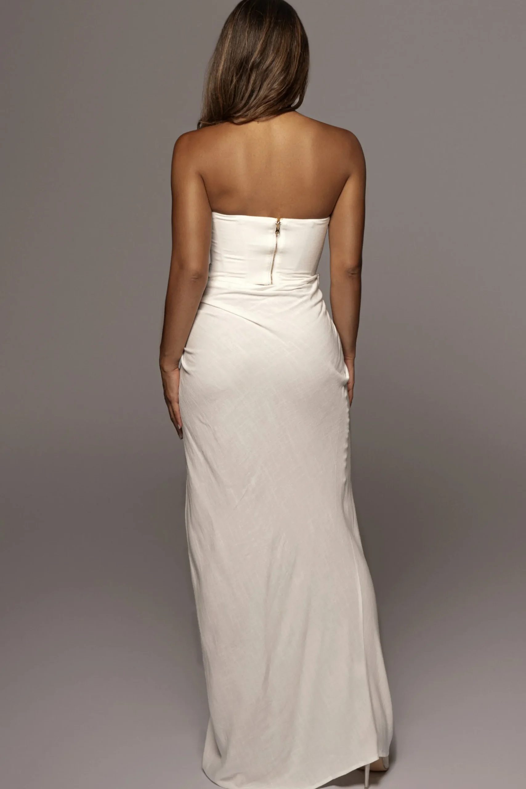 JLUXLABEL White Fenix Reversible Linen Corset