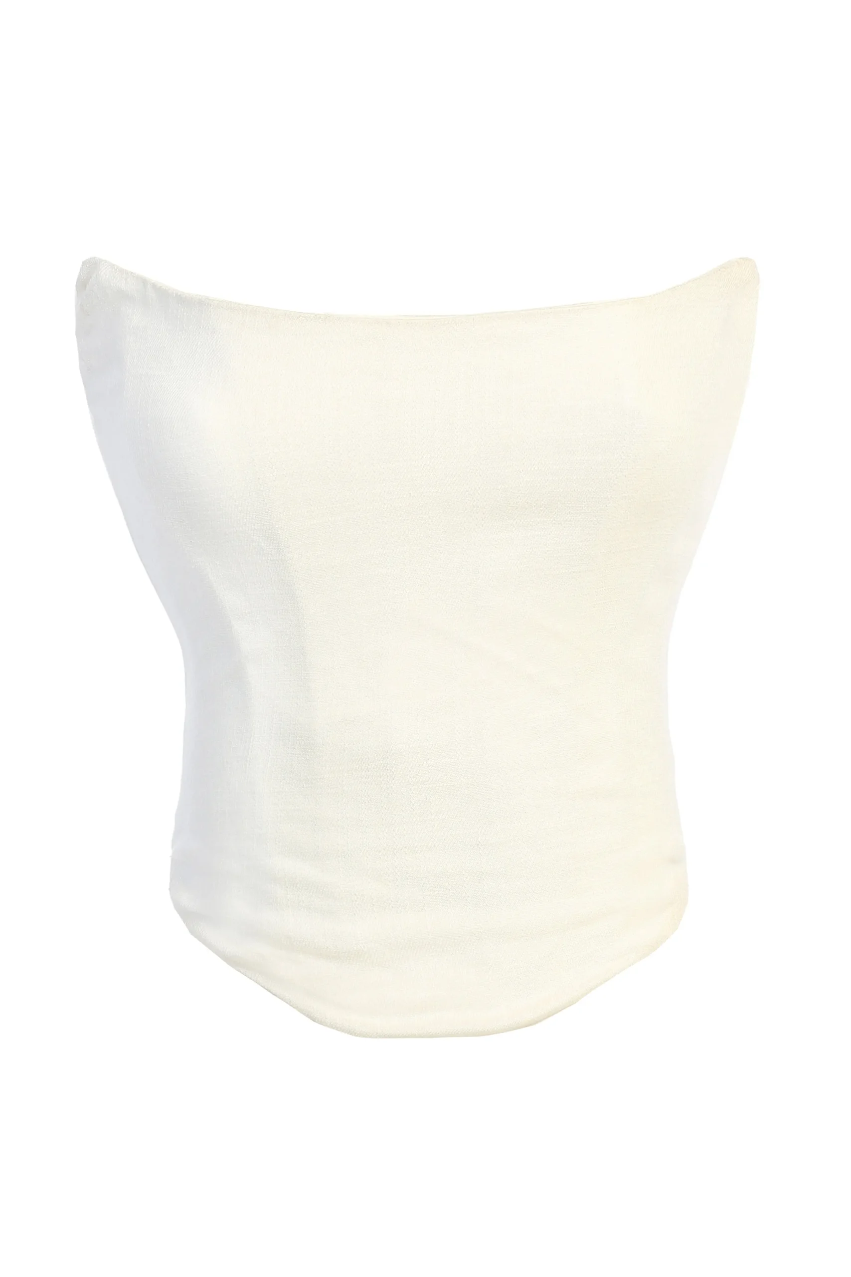 JLUXLABEL White Fenix Reversible Linen Corset