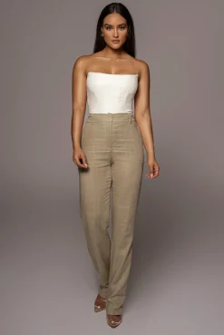 JLUXLABEL White Fenix Reversible Linen Corset