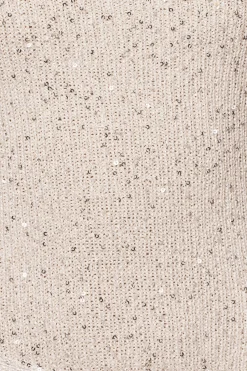 JLUXLABEL White Golden Dusk Sequin Dress