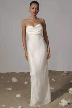 JLUXLABEL White Iridescent Visions Of You Dress