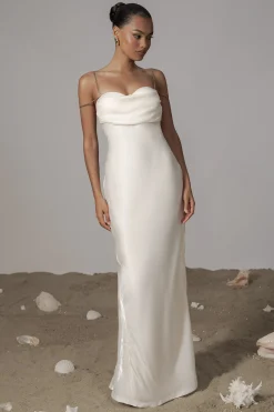 JLUXLABEL White Iridescent Visions Of You Dress