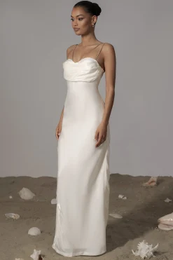 JLUXLABEL White Iridescent Visions Of You Dress
