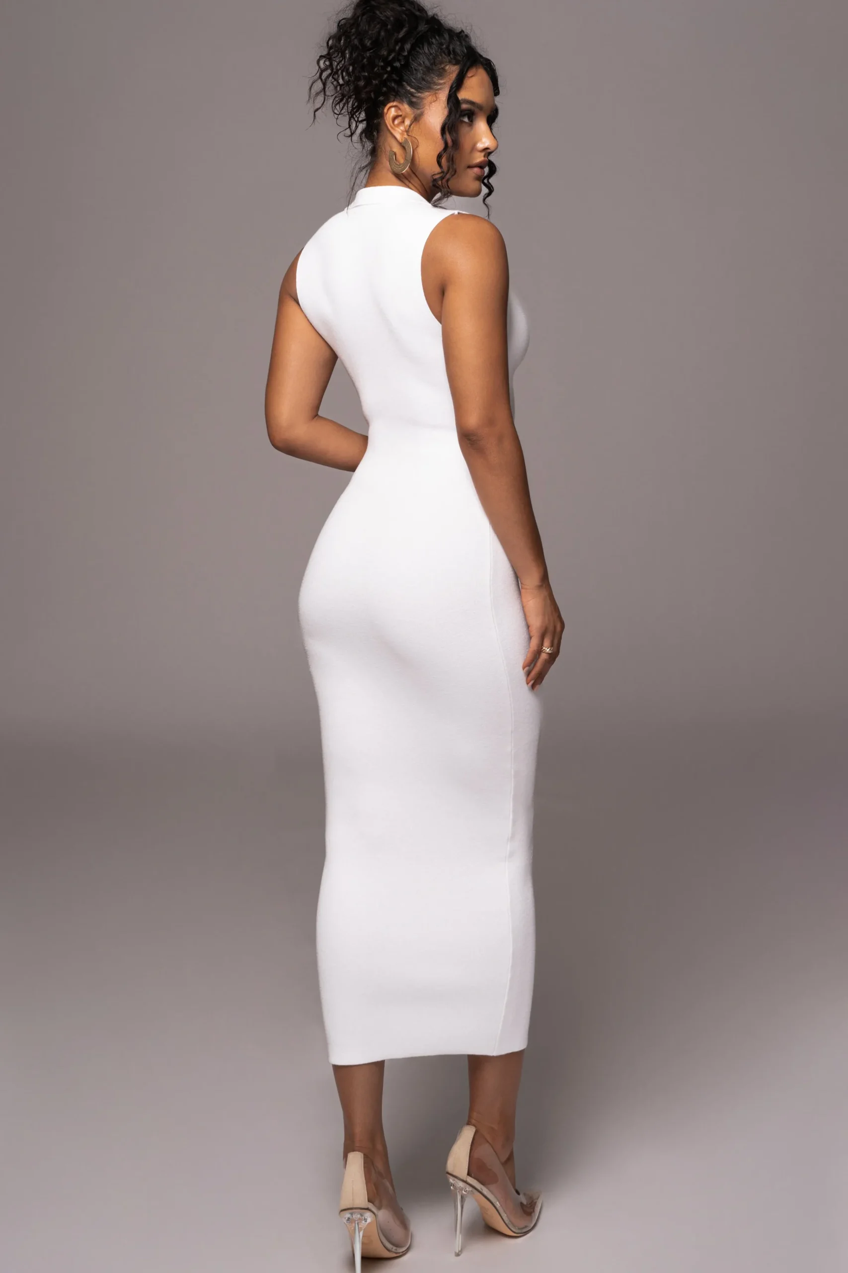 JLUXLABEL White Never Better Midi Dress