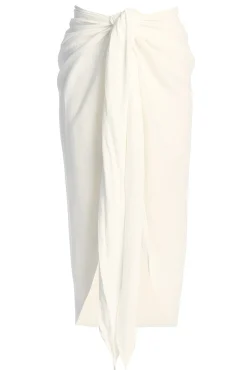 JLUXLABEL White SAYLOR LINEN SARONG